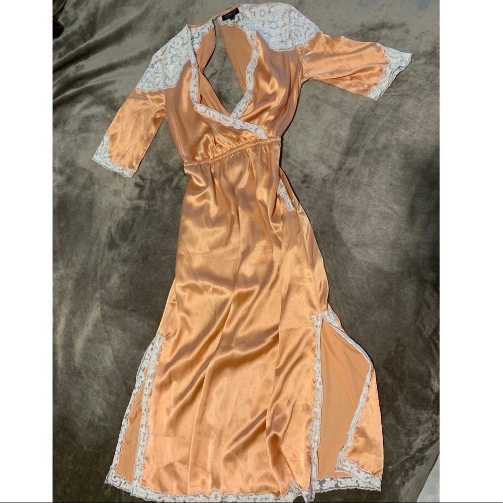 Coral silk Topshop Dress